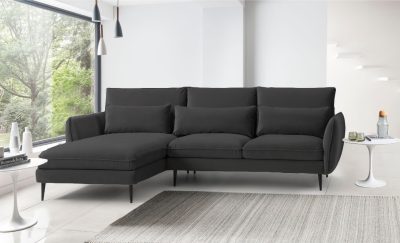Rhonda chaise Roomset Ebony